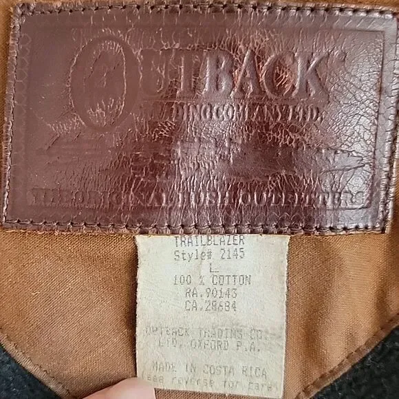 Outback Trading Co Vintage Men's Brown Work Jacket Size L